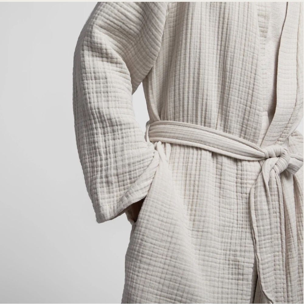 NWT Parachute Cloud Cotton Robe - Bone - Picture 3 of 6